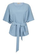 Rikas Roy Blouse | Light Blue | Bluse fra Mos Mosh – nedsat