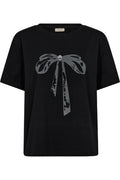 Fenjal Tee 205558 | Schwarz mit grauen Nadelstreifen | T-Shirt von Freequent