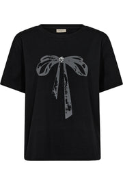 Fenjal Tee 205558 | Black W. Gray Pinstripe | T-Shirt fra Freequent