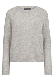 Talli LS Knit | Grey Melange | Strik fra Mos Mosh