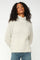 Thyra Highneck Knit | Light Grey Melange | Strik fra Mos Mosh