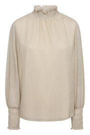 Ximena Glam LS blouse | Summer Sand | Bluse fra Mos Mosh