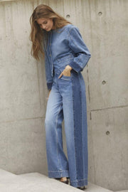 Bilbao Wide Jeans 31627 | Denim blue | Bukser fra Co'couture