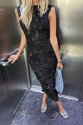 Roxy Floral Tulle Dress | Black | Kjole fra Avery