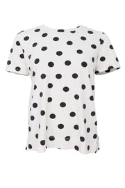 Zelda S/S T-Shirt | White Dot | T-shirt fra Black Colour