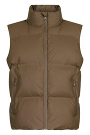 Annike C Puffer Waistcoat | Dark Taupe | Vest fra Neo Noir