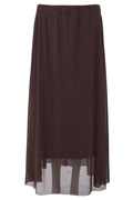 Annie Mesh Skirt | Coffee | Nederdel fra Black Colour