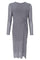Alexis Dress W/Stones | Grey | Kjole fra Black Colour
