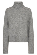 Aidy Thora Rollneck Knit | Grey Melange | Strik fra Mos Mosh