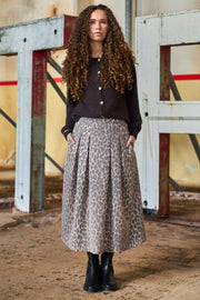 Bella Knit Cardigan | Coffee | Strik fra Black Colour