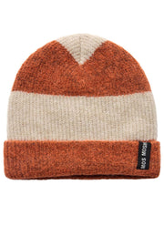 Thora Stripe Knit Hat | Burnt Ochre | Hue fra Mos Mosh