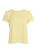 May Ss Tee | Pastel Yellow | T-shirt fra Black Colour – nedsat