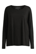 Alma Ls Top | Black Black Simili (sorte sten) | Top fra Liberté