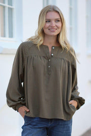 Nella Blouse 2808 | Green | Bluse fra Prepair
