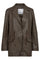 Phoebe Tie String Leather Bl 30123 | Elephant | Blazer fra Co'couture
