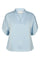 Anelle Heavy Sateen Blouse | Light Blue | Bluse fra Neo Noir