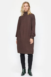 SRLea Rollneck Dress Knit | Morel Melange | Kjole fra Soft Rebels