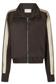 Vera Track Suit Blouse | Dark Brown | Bluse fra Neo Noir