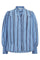 Tessie Stripe V-Shirt | Sky Blue | Skjorte fra Co'couture