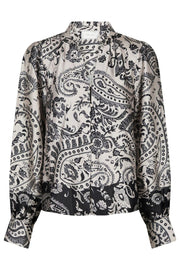 Massima Deco Paisley Blouse | Creme | Bluse fra Neo Noir