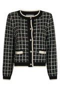 Doro Stitch Knit Cardigan | Black | Strik fra Neo Noir