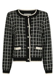Doro Stitch Knit Cardigan | Black | Strik fra Neo Noir