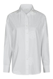 Dalma Dori Emb Shirt | White | Bluse fra Neo Noir