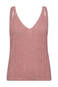 Cressida Melange Knit Top | Faded Rose | Strik fra Mos Mosh