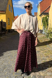 Valery Skirt | Plum | Nederdel fra Black Colour