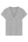 Ginnie V-neck t-shirt S/S | Grayish | T-Shirt fra Gustav