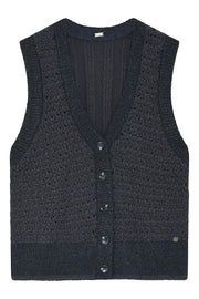 Demi knit vest 54406 | Midtnight | Strik fra Gustav