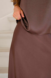 Bovary Skirt | Dark Brown | Nederdel fra Neo Noir