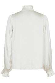 Brielle Satin Blouse 159966 | Off White | Bluse fra Neo Noir