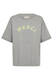 Carol Tee 205338 | Medium Grey Mel. W. Shadow Lim | T-Shirt fra Freequent