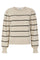 SrAnalia Stripe Knit | Feather Gray Melange | Strik fra Soft Rebels