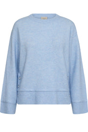 Mulle Pullover 204036 | Chambray Blue Melange | Strik fra Freequent