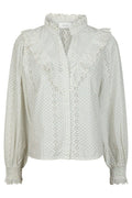 Degas Embroidery Blouse 163440 | Off White | Bluse fra Neo Noir – nedsat