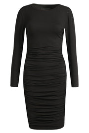 Alma Long Dress | Black Black Simili | Kjole fra Liberté