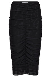 Reagan Ruched Skirt 34174 | Black | Nederdel fra Co'couture