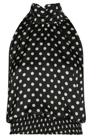Jos Dot Top | Black | Bluse fra Neo Noir
