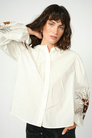 Mysa Popli Shirt | Ecru | Skjorte fra Mos Mosh