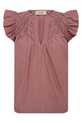 Woda Izha Blouse  | Cowhide | Bluse fra Mos Mosh