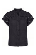 Gemma Dotted Blouse | Black