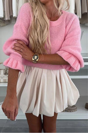 Pullover Knit N6130-1 | Pink | Strik fra Avery