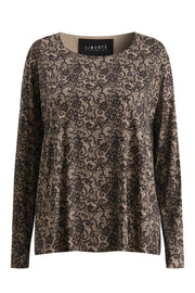 Alma Ls Top | Mocca Brown Lace | Bluse fra Liberté