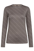Bedruckte Bluse | Beige | Bluse von Hype the Detail