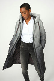Nova Dip Dye Down Jacket | Dark Grey | Jakke fra Mos Mosh