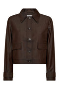 Terry Denim Jacket 30325 | Dark Brown | Jakke fra Co'couture