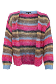 Milly Knit Cardigan | Red Multi | Strik fra Black Colour
