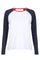 Ulla Ls Raglan Tshirt | Navy White Red | Bluse fra Liberté